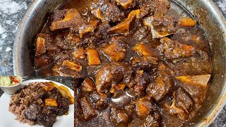 How To Make The Best Authentic Jamaican Oxtail  Stew Oxtail  Oxtail Recipe [upl. by Acquah756]