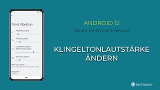 Klingeltonlautstärke ändern Android 12 [upl. by Caswell]