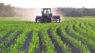 Interseeder Planting Cover Crops Into a Growing Corn Crop [upl. by Anayhd]