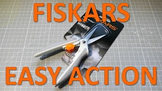 FISKARS MicroTip Easy Action Scissors  REVIEW [upl. by Ecnerat619]