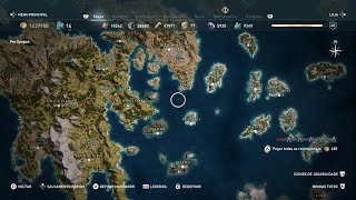 Assassins Creed Odyssey MAPA COMPLETO Desbloqueando 100 [upl. by Haeel]