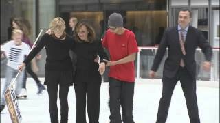 VIDEO Rosanna Scotto breaks wrist skating [upl. by Ddart412]