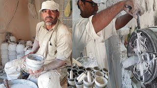 Talented Craftsman Making Wonderful Marble Mortar and Pestle [upl. by Gastineau]