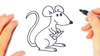 How to draw a Mouse Step by Step [upl. by Ebag]