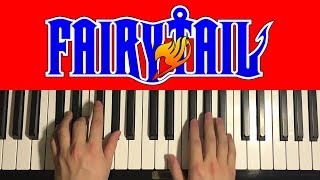 Fairy Tail  Main Theme Piano Tutorial Lesson [upl. by Ytissahc]