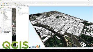 PART 1  How to create 3D BUILDING MAP VIEW in QGIS using Qgis2threejs PLUGIN [upl. by Halpern934]