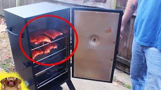 UNBOXING a Masterbuilt Electric Smoker and COOKING [upl. by Nerret]