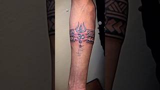 Trishul Armband Tattoo 🔱 For more Tattoos follow us at 7dropsinktattoo Contact us at 9594744548 [upl. by Ardnossak]