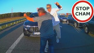 Pobił kierowcę na autostradzie A2 1631 Wasze Filmy [upl. by Adnwahsal]