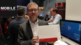 AVM FritzBox 7583 Neuer HighspeedRouter im ersten Eindruck  MWC 2018 [upl. by Etnasa393]