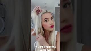 V Light Hair Extensions Installation Tips and Tricks  COOVIP [upl. by Fleda990]