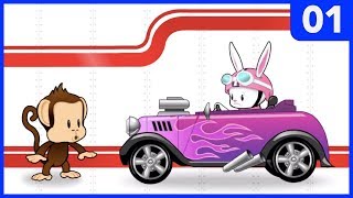 Monkey Preschool FixIt Gameplay 1  Learn Colors Letters and Numbers Fix Cars and Airplanes [upl. by Eerihs975]