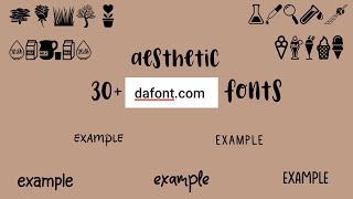 30 aesthetic fonts and icons [upl. by Crystal]