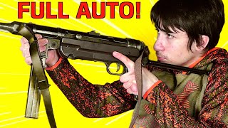 Fully Automatic MP 40 BB Gun  So Awesome [upl. by Niledam]