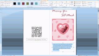 MS Word Tutorial PART 1  Greeting Card Template Inserting and Formatting Text Rotating Text [upl. by Tnilc]