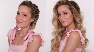 Heatless Hair amp Effortless Makeup Tutorial  Shonagh Scott AD [upl. by Yerfej38]