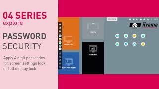 iiyama 04 series  How to secure your display from unauthorized access [upl. by Sander]