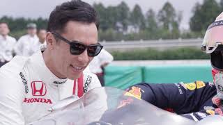 フェルスタッペンと佐藤琢磨、ホンダF1初優勝マシンquotRA272quotをドライブ [upl. by Santa221]