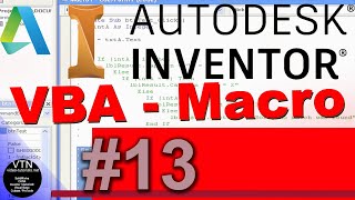 AutoDesk INVENTOR VBA 13  Built In Functions [upl. by Atteiram]