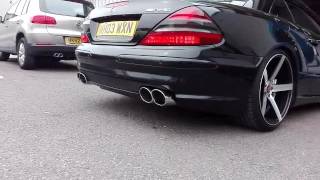 Mercedes SL 54 Supercharged V8 with a Longlife Exhaust [upl. by Vernen]