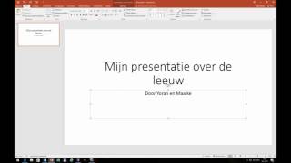 Les 1 Start PowerPoint [upl. by Charters909]