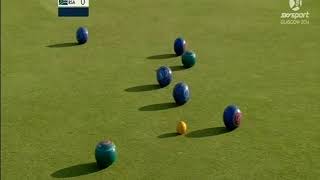 Lawn Bowls  2014 Commonwealth Games Mens Pairs Scotland vs South Africa Round Robin [upl. by Lusar]