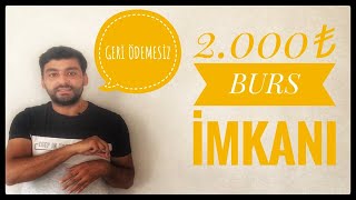 2000₺ GERİ ÖDEMESİZ BURS BAŞVURUSU BAŞLADI  GÜNEBAKAN VAKFI KARŞILIKSIZ BURSU [upl. by Enicnarf]