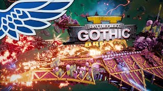 BATTLEFLEET GOTHIC ARMADA 2  8000pt MASSIVE FLEET BATTLE  BFGA2 Lets Play Gameplay [upl. by Dearborn]