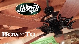 How To Install A Ceiling Fan  Hunter Original [upl. by Blair486]