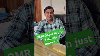 Making OMR sheet in Msword 📑viralvideo shortsvideo viralvideo computer omr [upl. by Nalyak]