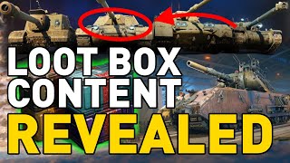 LOOT BOX CONTENT REVEALED in World of Tanks [upl. by Einattirb]