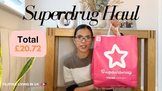 SUPERDRUG Haul  Tagalog [upl. by Shandee]