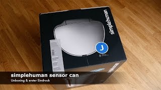 Unboxing amp erster Eindruck simplehuman motion sensor can [upl. by Wilscam]