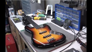 Fretless Bass Setup is easier than you think Squier Jazz bass with Seymour Duncan quarter pounders [upl. by Julieta]