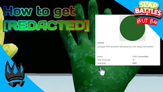 How to get REDACTED amp Evaded badge in SB but bad  Roblox [upl. by Nyleimaj]