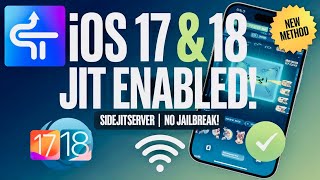 How to Enable JIT on iPhone amp iPad iOS 18 amp 17  SideJITServer Tutorial [upl. by Einnim722]