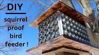 How to Make ● A Unique Squirrel Proof Bird Feeder  that actually works [upl. by Palmore]