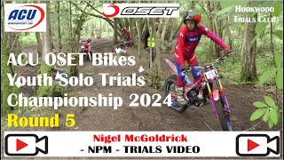 ACU OSET Bikes Youth Solo Trials Championship 2024 Round 5 Hookwood Trials Club [upl. by Norby]