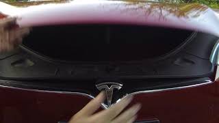 Tesla Model S Frunk Manual Release [upl. by Jobina]