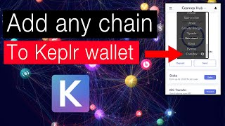 How to add any chain to Keplr wallet [upl. by Yelac]