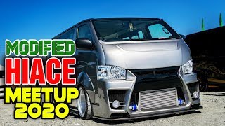 MODIFIED HIACE MEETUP 2020  SL CAR SALE [upl. by Naillimxam560]