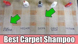 Best Carpet Cleaning Shampoo  5 TESTED  Bissell vs Rug Doctor vs Hoover vs Resolve [upl. by Thordia438]