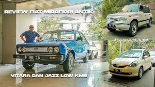 Review Fiat Mirafiori Antik Vitara dan Jazz Low KM  Bandung Story [upl. by Alegnat73]