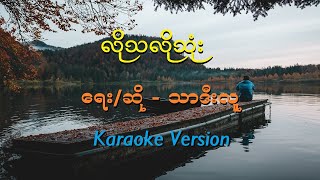 လိုသလိုသုံး သာဒီးလူ Myanmar Karaoke Song [upl. by Eibrik]