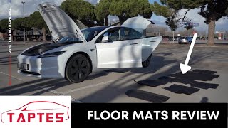 Tesla Model 3 Highland Accessories  TAPTES Floor Mats Review [upl. by Hayilaa]