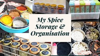 Indian Spice Storage amp Organisation  How to organise spices  Kitchen organisation [upl. by Lienhard863]