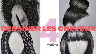 Comment dessiner des cheveux simple [upl. by Walters]