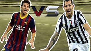 Carlos Tevez vs Lionel Messi  UCL Final  Barcelona vs Juventus   The Argentine Battle [upl. by Annawat948]