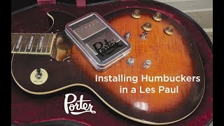 How to Install Humbucker Pickups in a Les Paul [upl. by Ahseat]