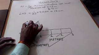 DRAW A VERNIER SCALE IN हिन्दी [upl. by Him]